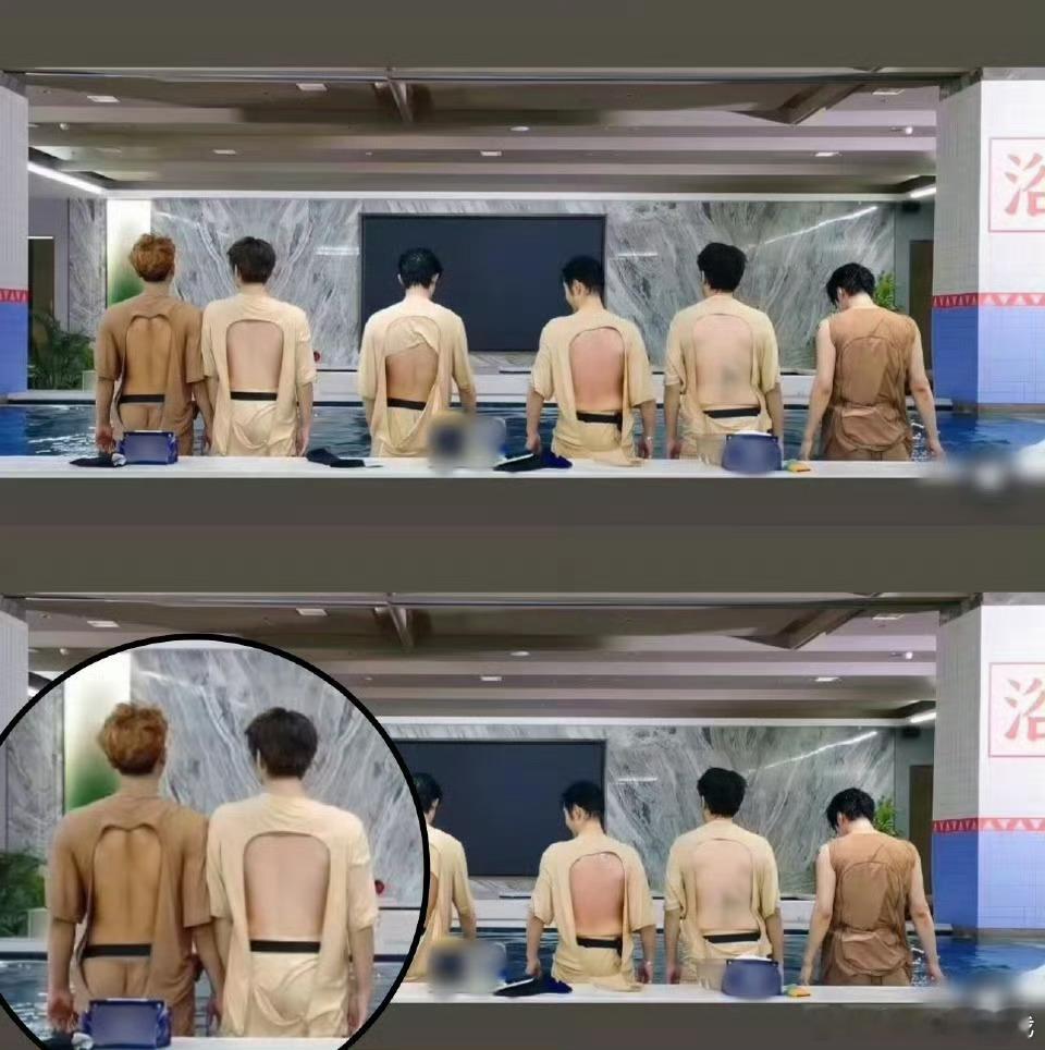 这张屁股背影图还有的掏，王鹤棣脊柱侧弯原来脊柱侧弯从后背看这么明显啊，再也不跷二