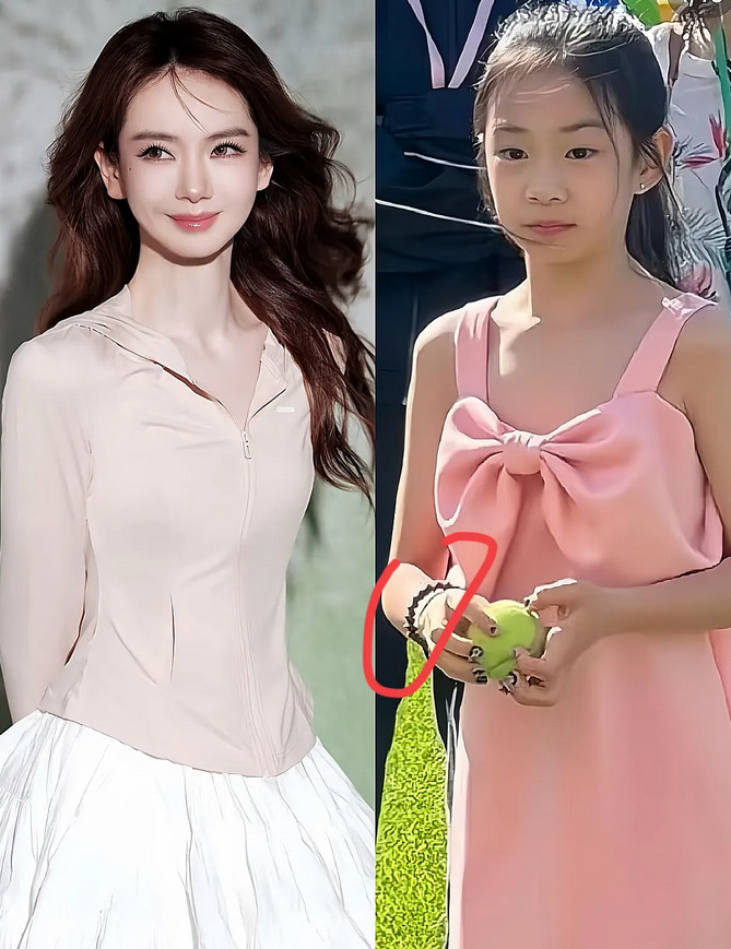 戚薇女儿长大后，不太像她了。