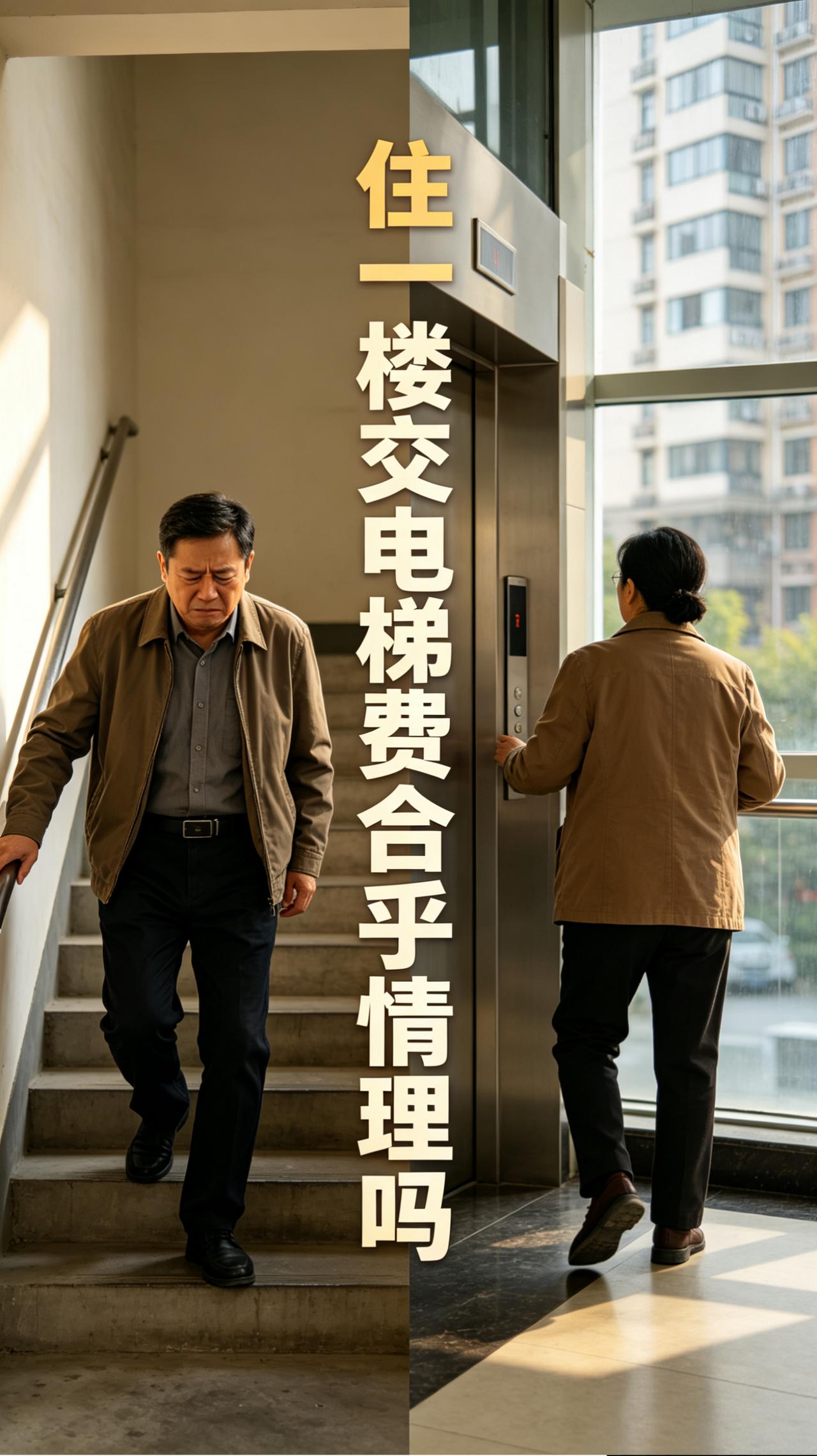 这大概是所有一楼业主最耿耿于怀的问题：常年不走电梯，上下楼全靠步行，从来享受不