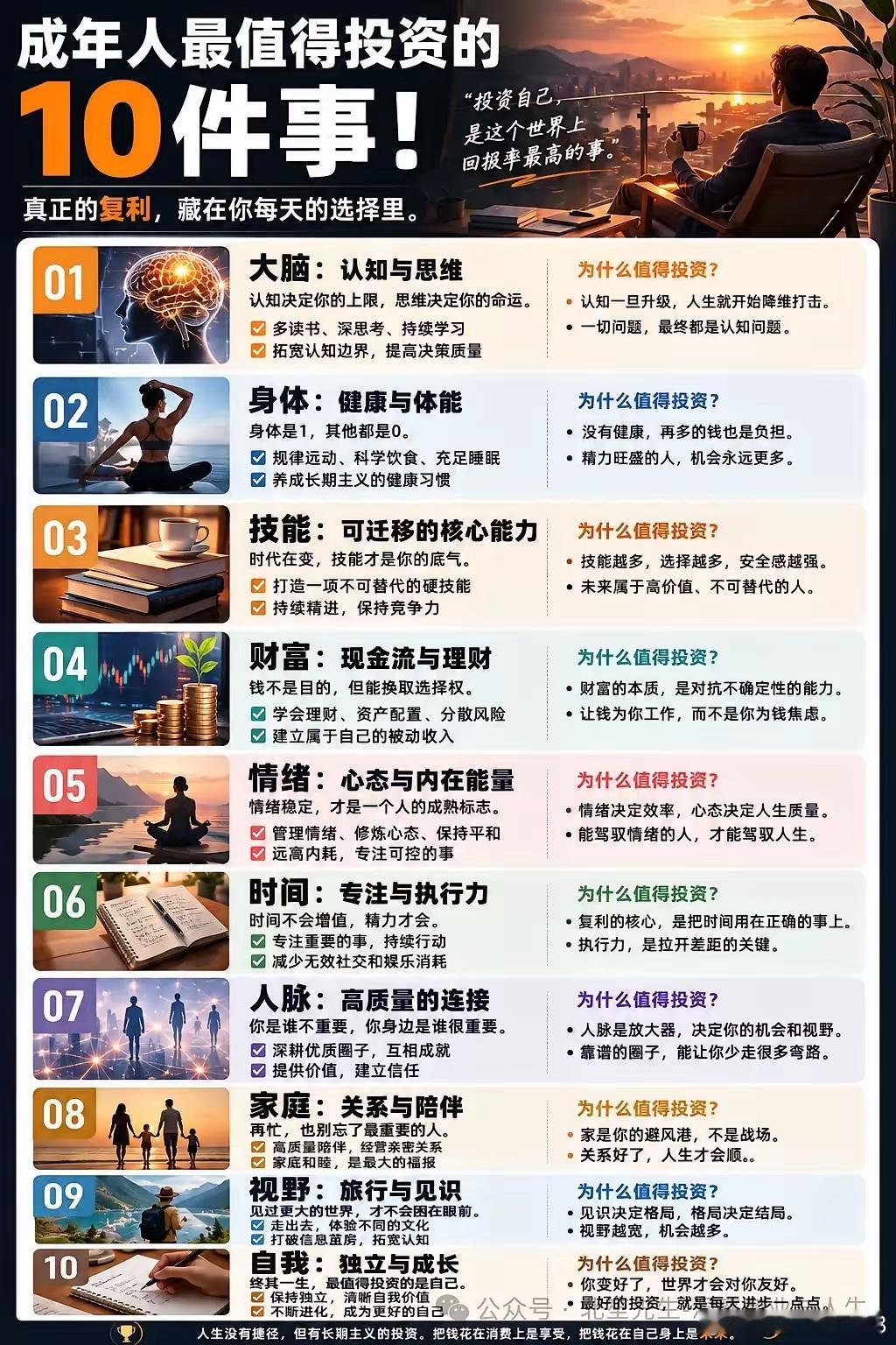 人生最值的投资的10件事！