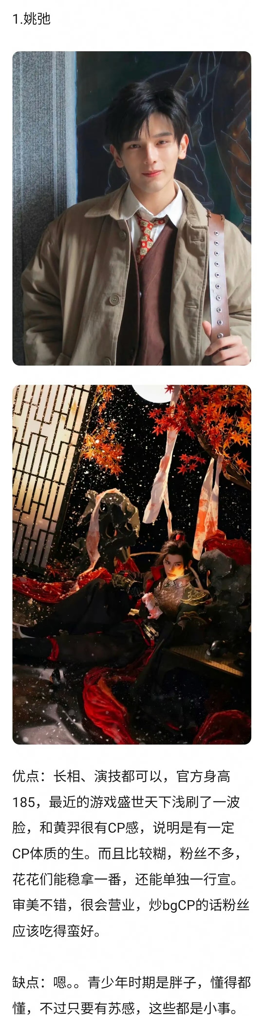 🌸🌸们的待选二番生们姚弛，徐振轩，程相，田栩宁，胡一天，闫桉，黄俊捷，董思成