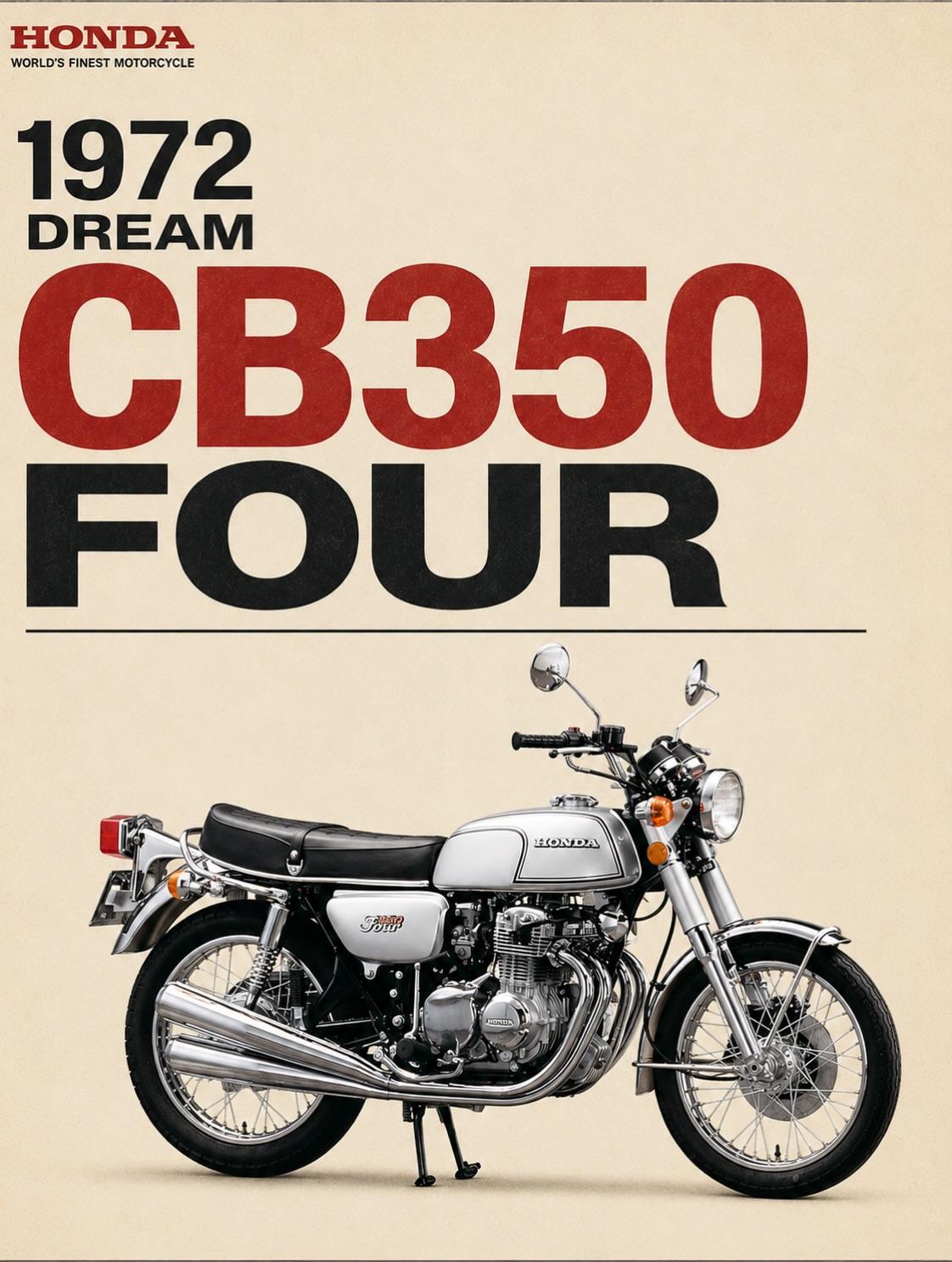 本田CB系列。📍 **1972** Dream CB350 Four...