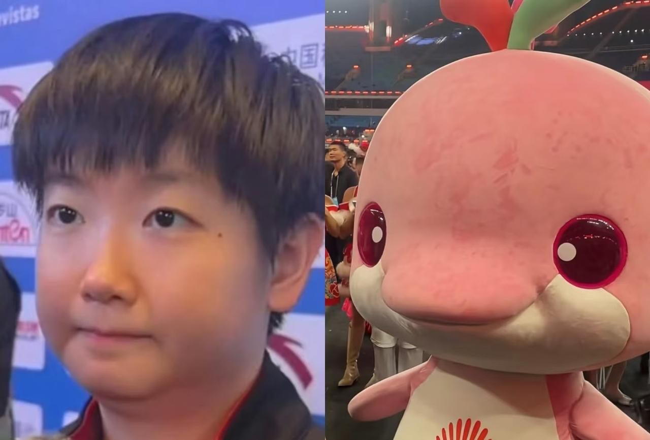 突然理解了为啥孙颖莎不穿粉色队服河北队服，一个蓝色一个粉色，孙颖莎一次都