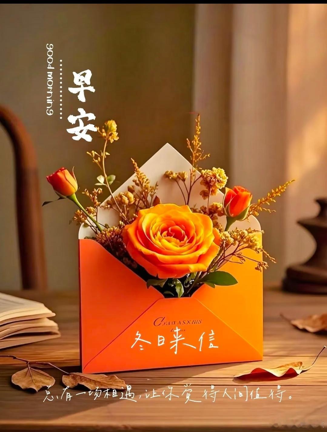 岁月入冬，寒意渐浓，风里藏着温柔，光里裹着问候，新的一天，早安~愿你的晨间有热茶