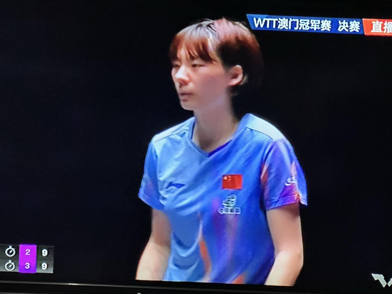 WTT澳门冠军赛女单决赛，中国队的陈熠对阵日本队的张本美和，打得很激烈，看得很