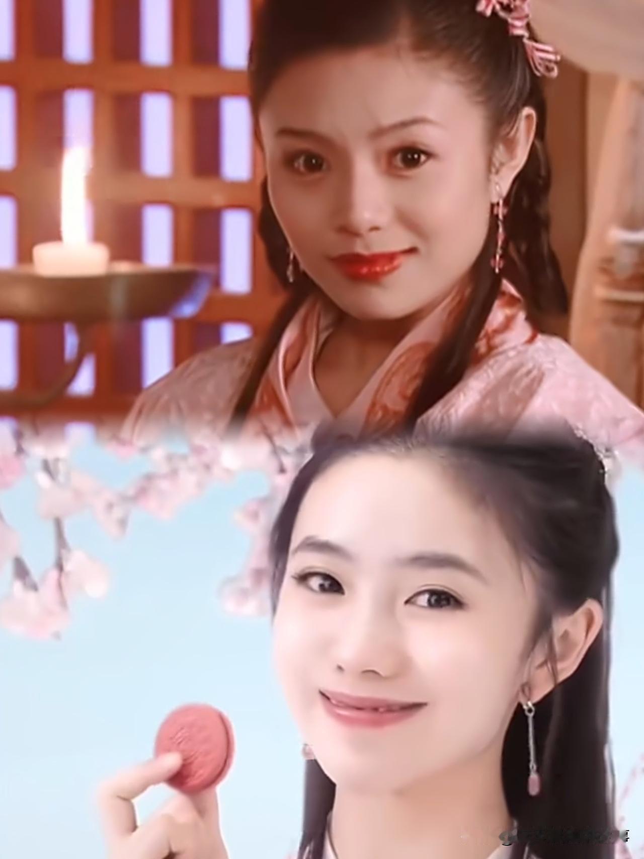 同样是北舞出身，同样有着相似的眉眼，鄢博雅和刘浩存站在一起，真的会让人第一眼认错