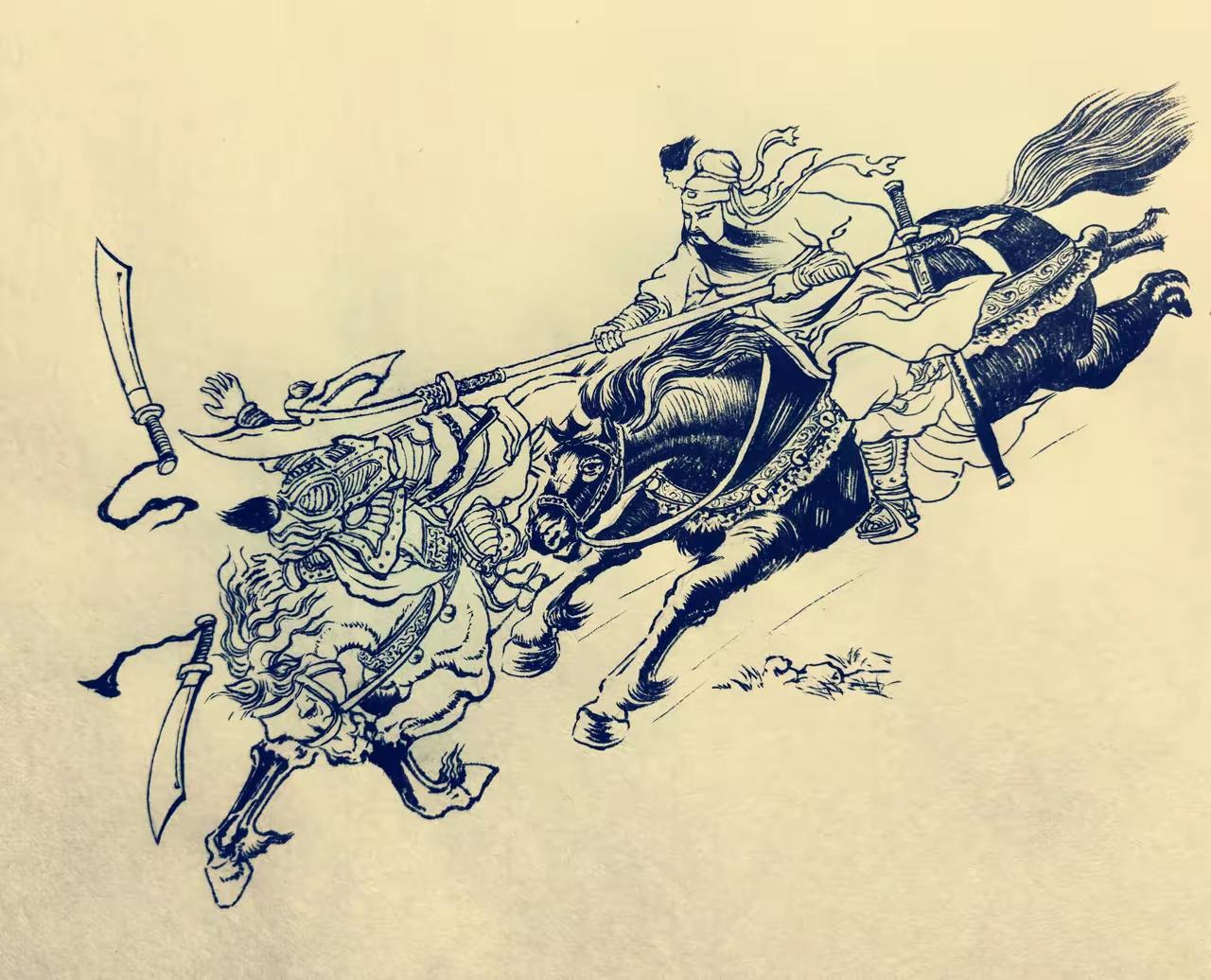 王铎：这一幅三国的关公画，真是绝了！