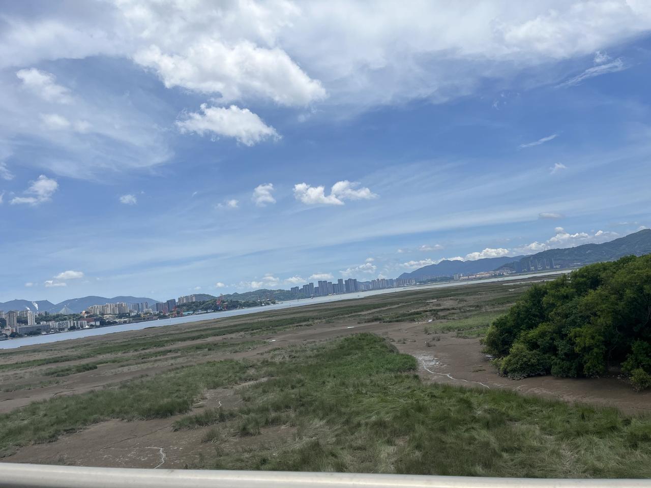 巴威台风来临前的福州！！闽江水位不高，应该能够消化掉台风带来的雨水🌧️希