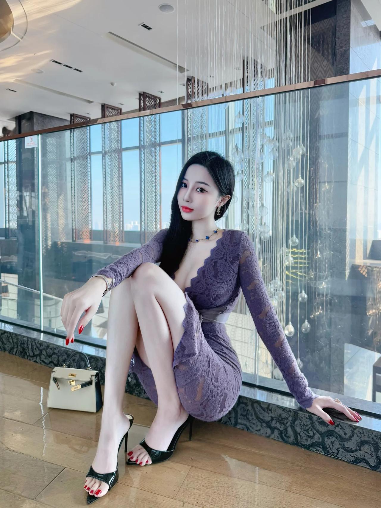 晒图笔记大赛紫色好有韵味儿啊美甲