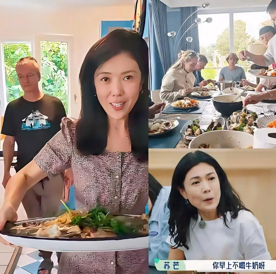 这下可好了，全世界都知道苏芒的“反差”了！之前她在国内节目里说，一顿早餐