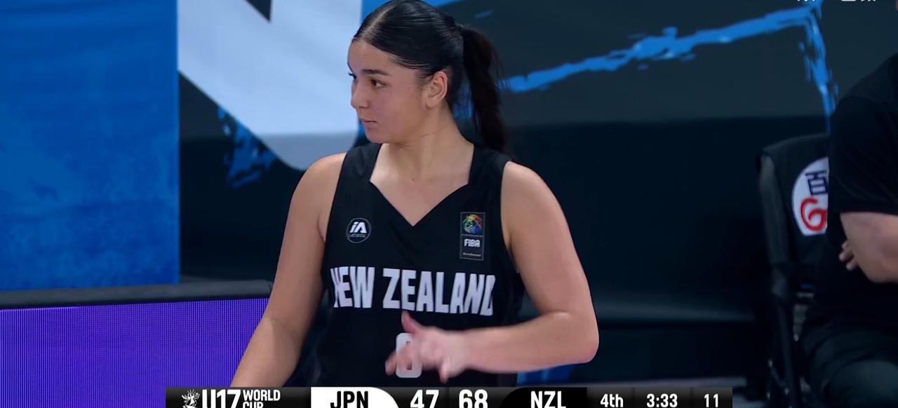 7月18日，U17女篮世界杯排位赛，U17新西兰女篮77：52日本女篮。首节新