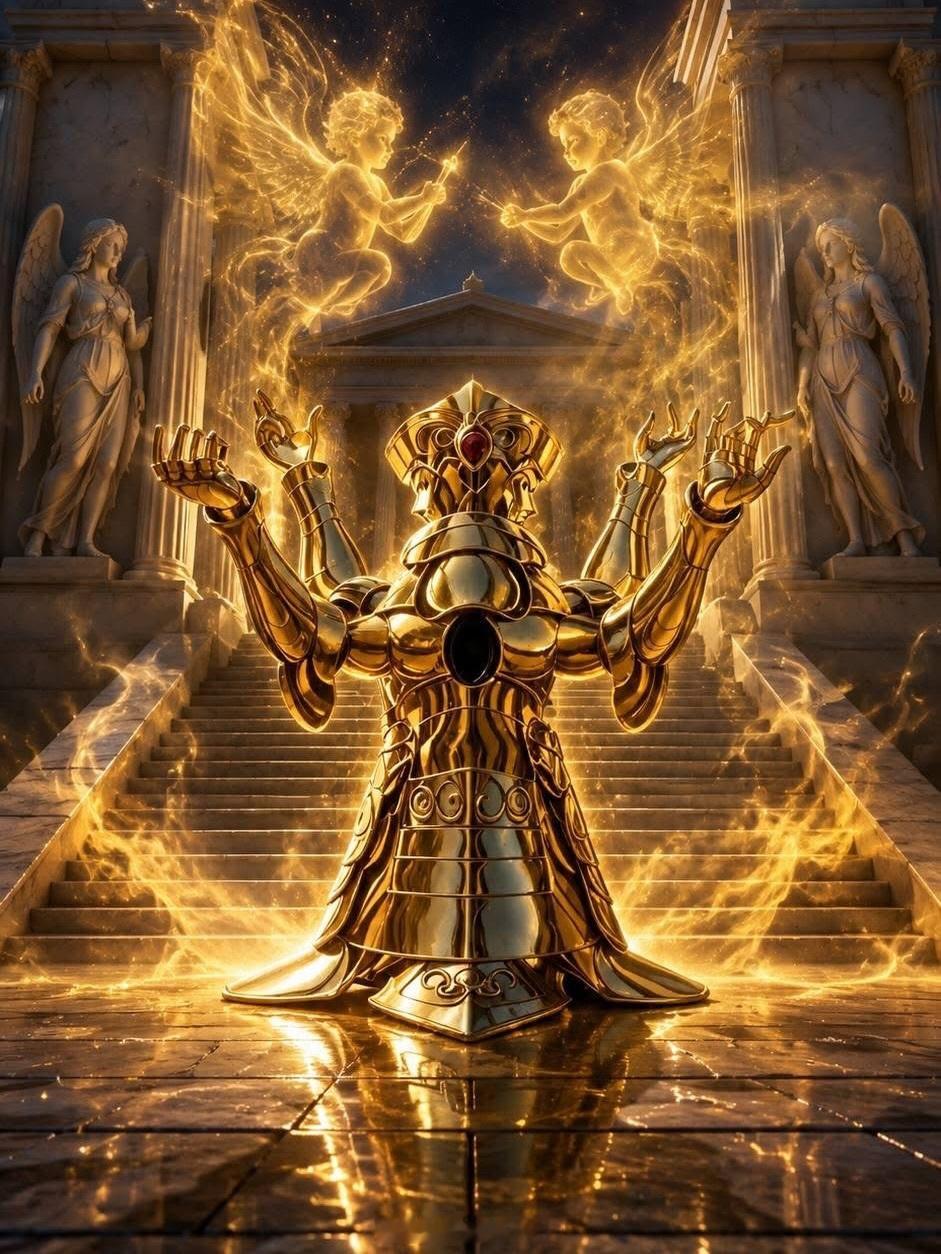 圣斗士星矢十二黄金圣衣概念壁纸by：leaturtlek