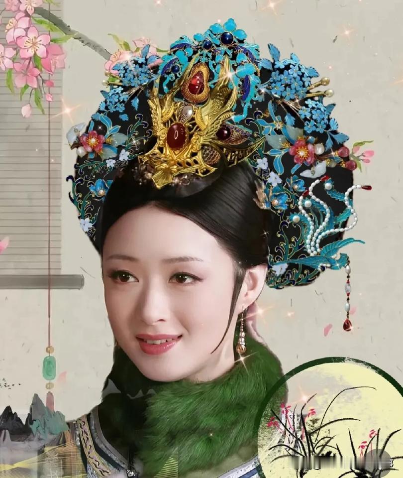 重刷《甄嬛传》突然发现个冷知识——华妃竟然从没戴过钿子头！要知道，钿子头可是后宫