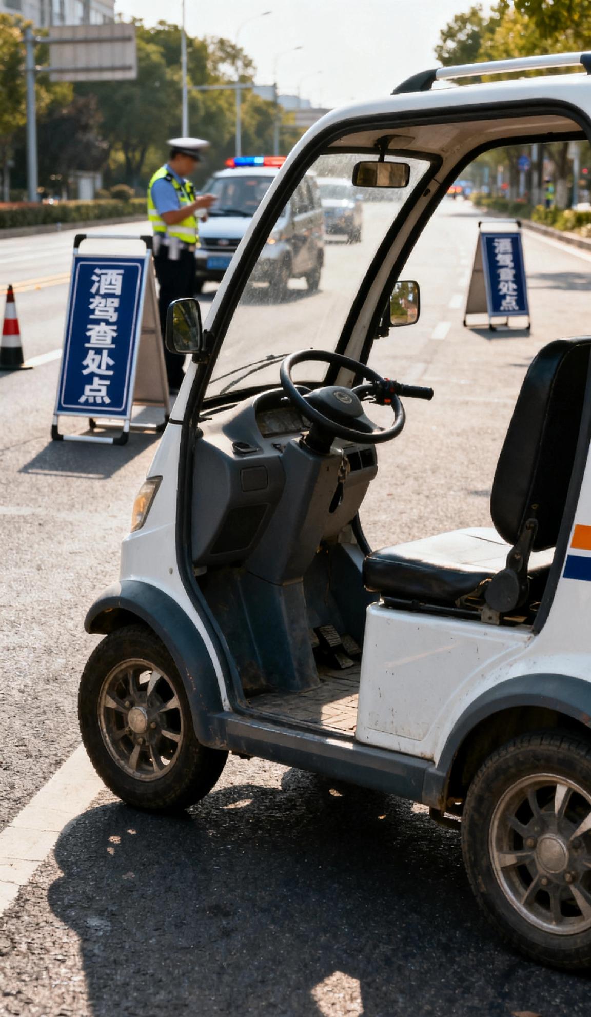 酒后开老年代步车算不算酒驾?别以为老年代步车“门槛低”就可酒后开！关键看车辆