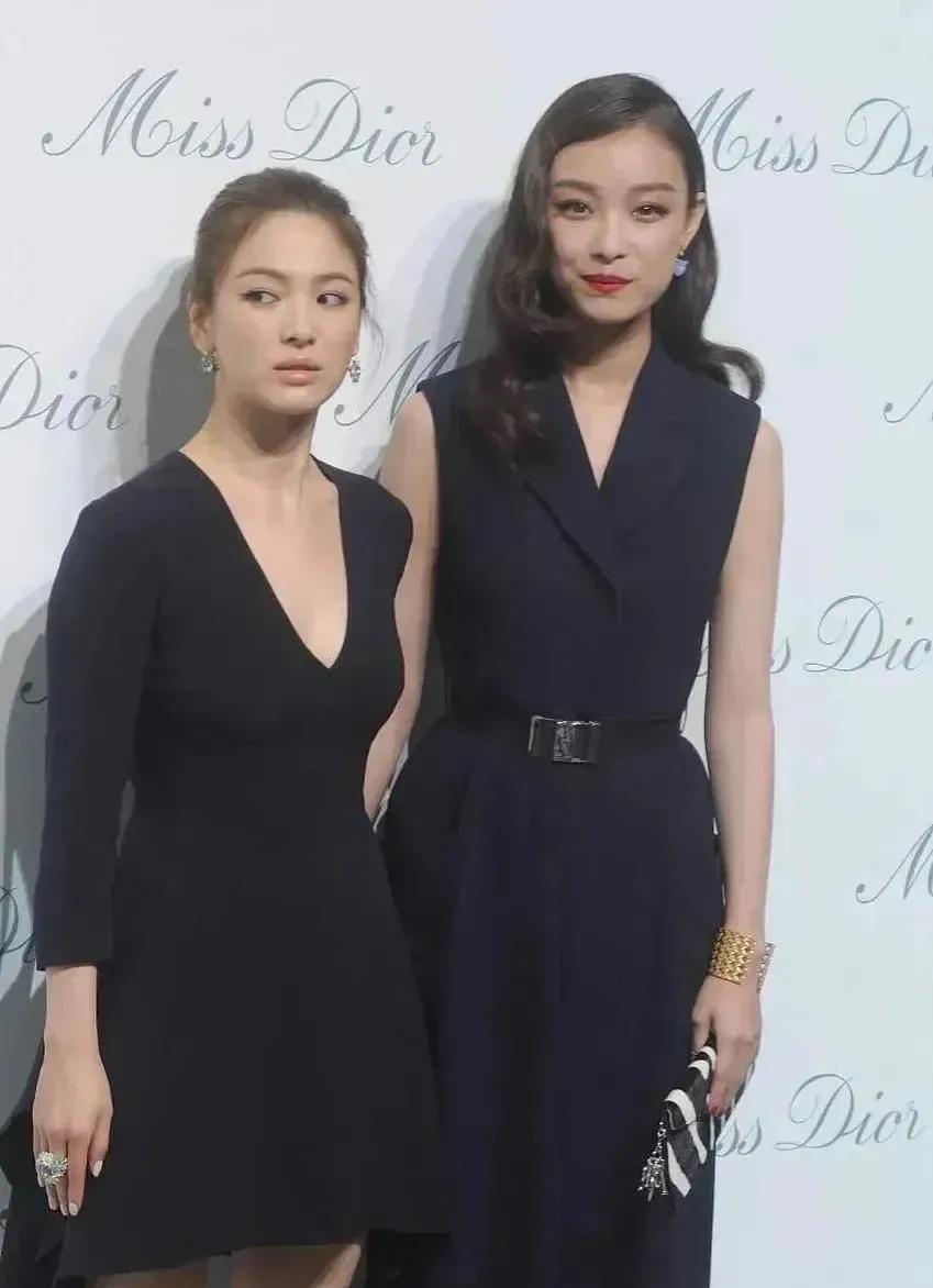 当宋慧乔遇到倪妮，身高上的压迫感太强，输的那么彻底