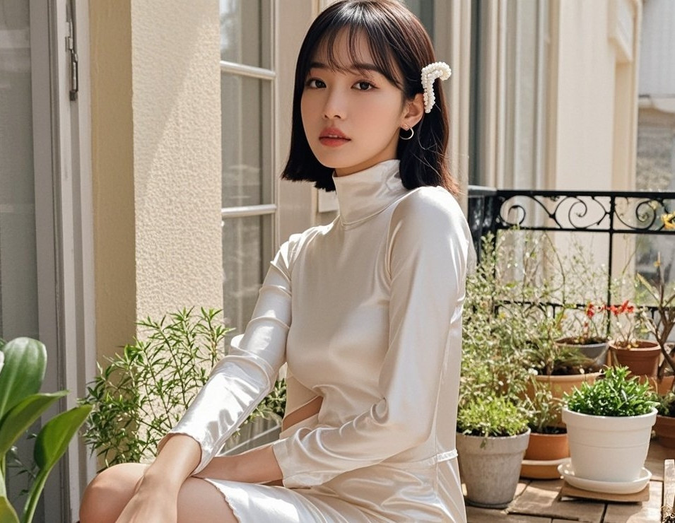 少妇身段真丝描，风姿绰约赛柳腰
