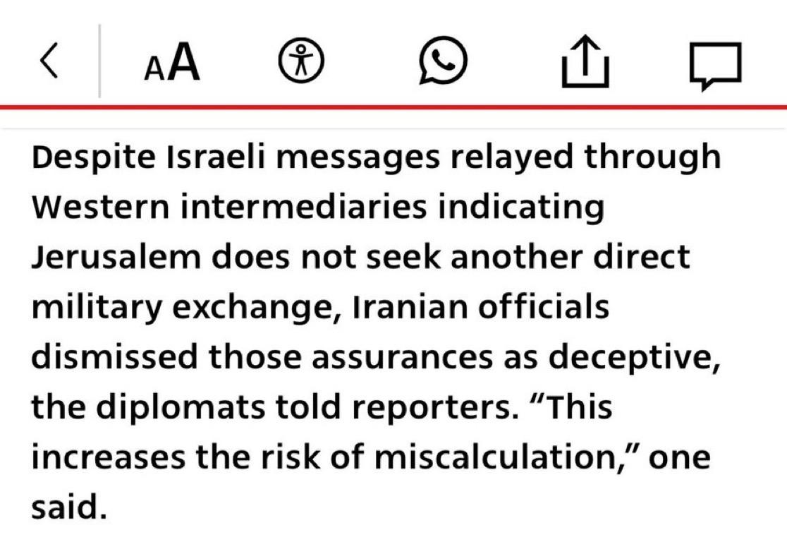 以色列最大的报纸《新消息报》（YediothAhronoth）报道称，西方中间