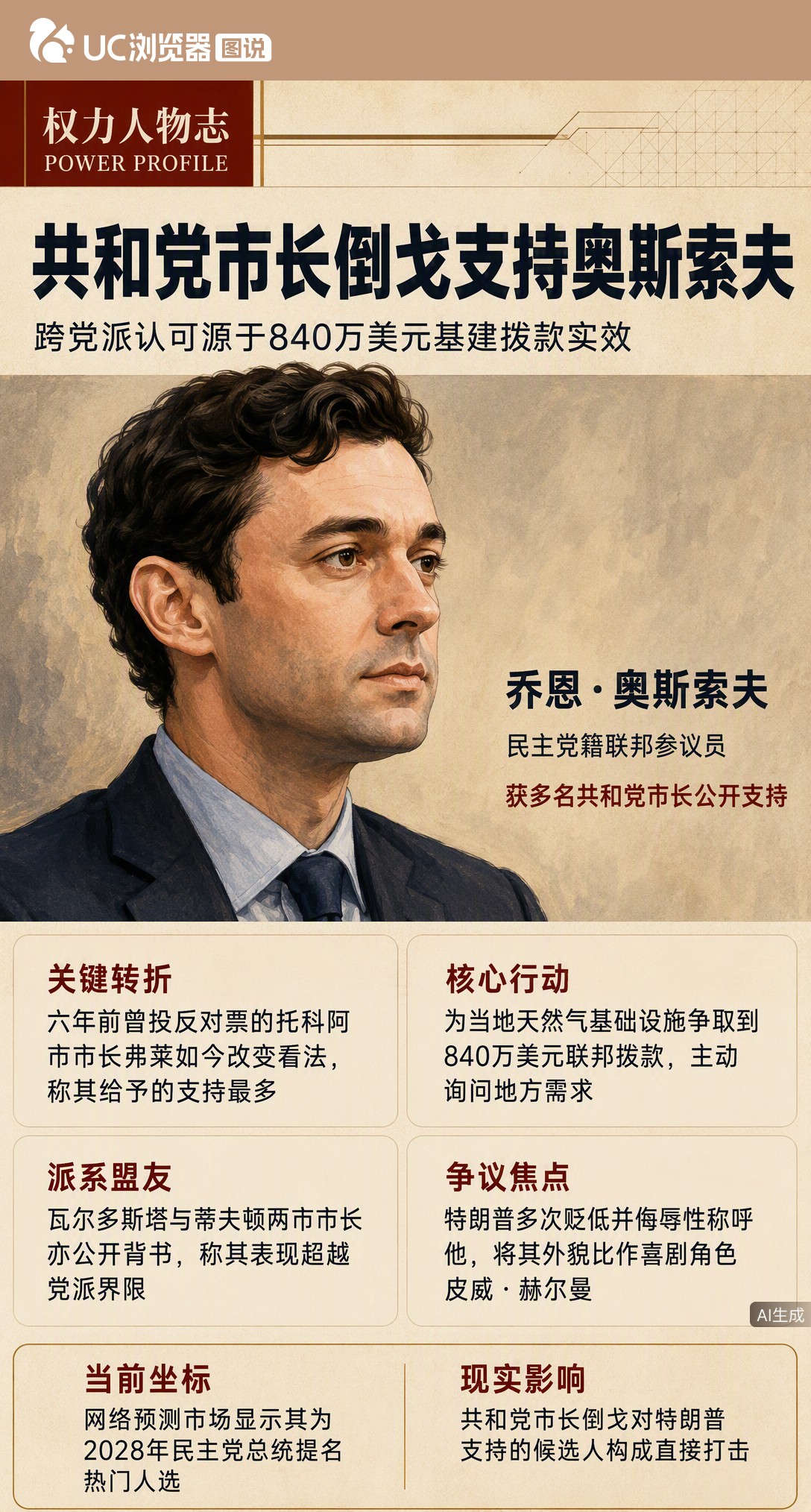 特朗普点名要赢的佐治亚选战，三位共和党市长却倒向对手奥斯索夫。有人直言他帮当地争来840万拨款，还主