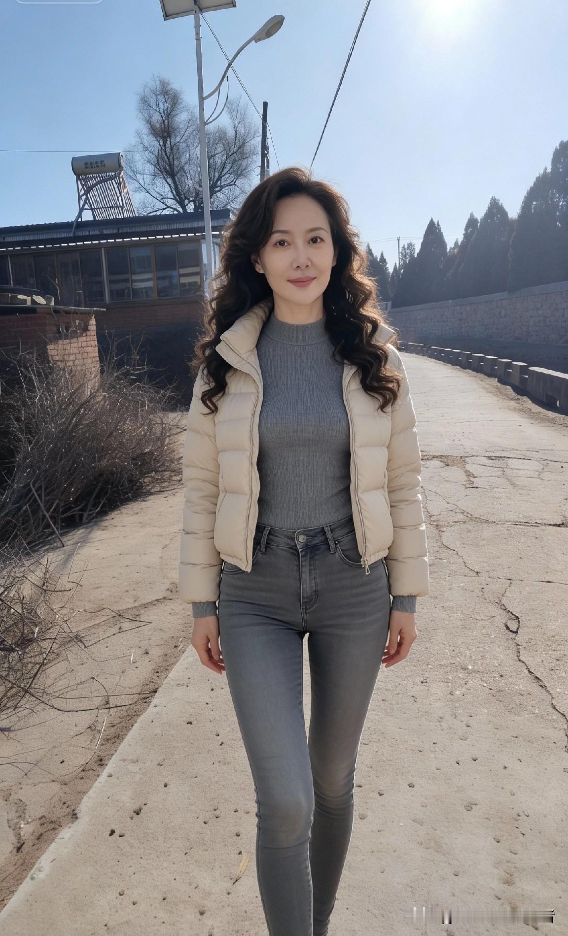 岁数大了，回农村生活了，农村真静啊！路上看不到人与城市的喧嚣成了鲜明的对比。