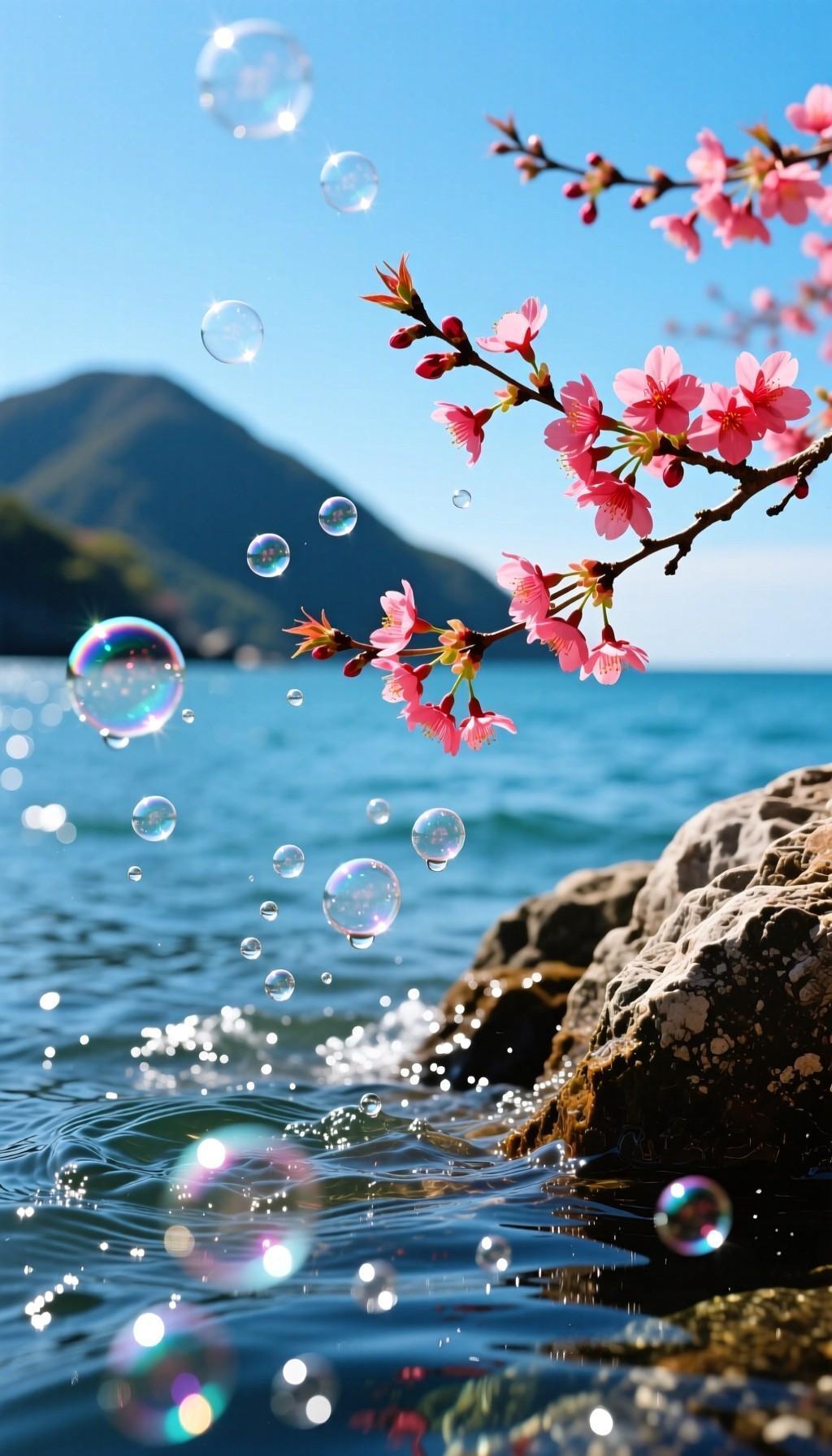 上联：冬去千山秀，诚邀下联冰融百鸟鸣