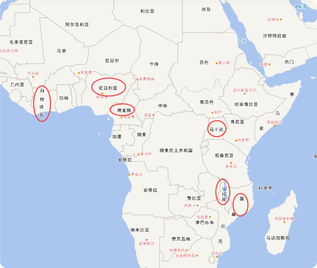 美国有这样开国际笑话的吗，所有非洲国家位置全标错近日，在巴西里约举办的国际艾