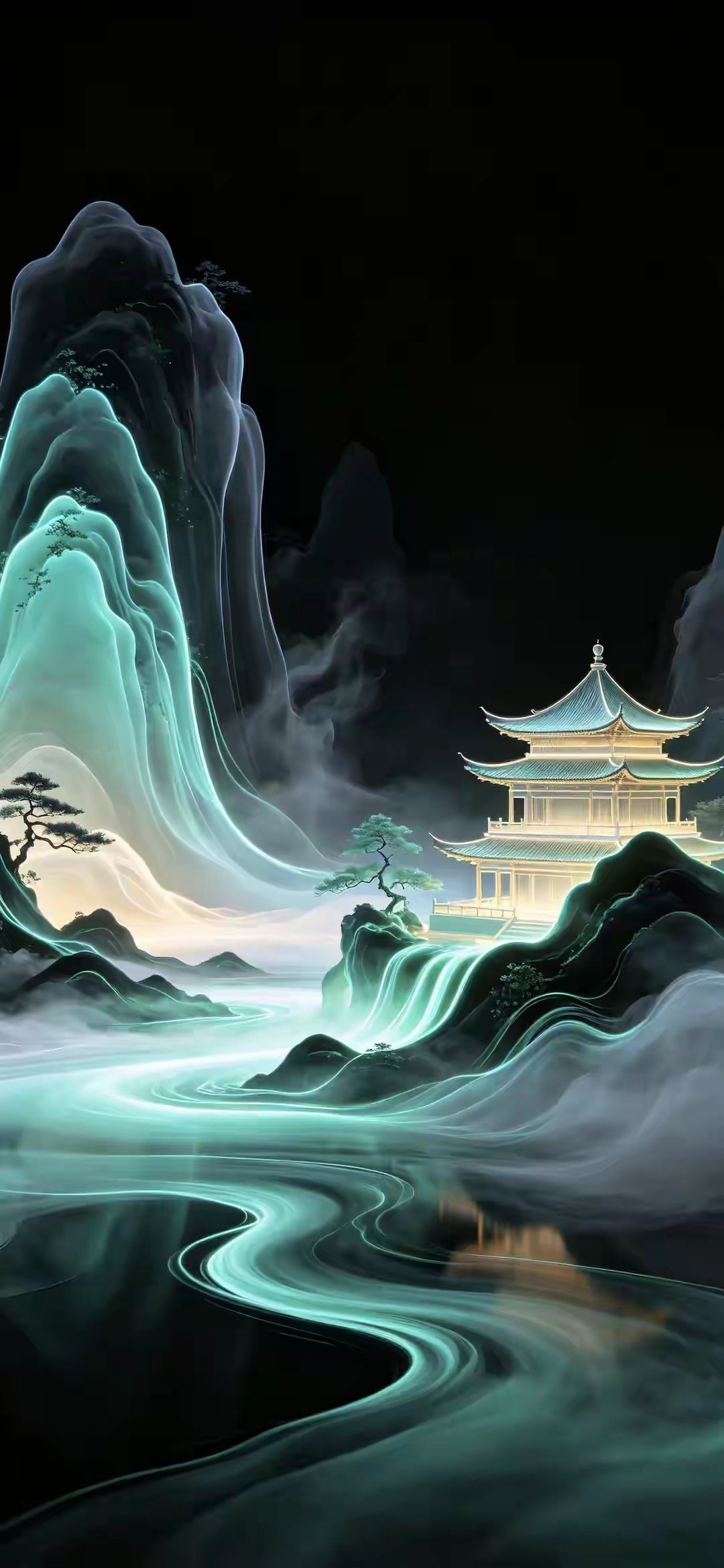 “手机锁屏壁纸｜秘境。”