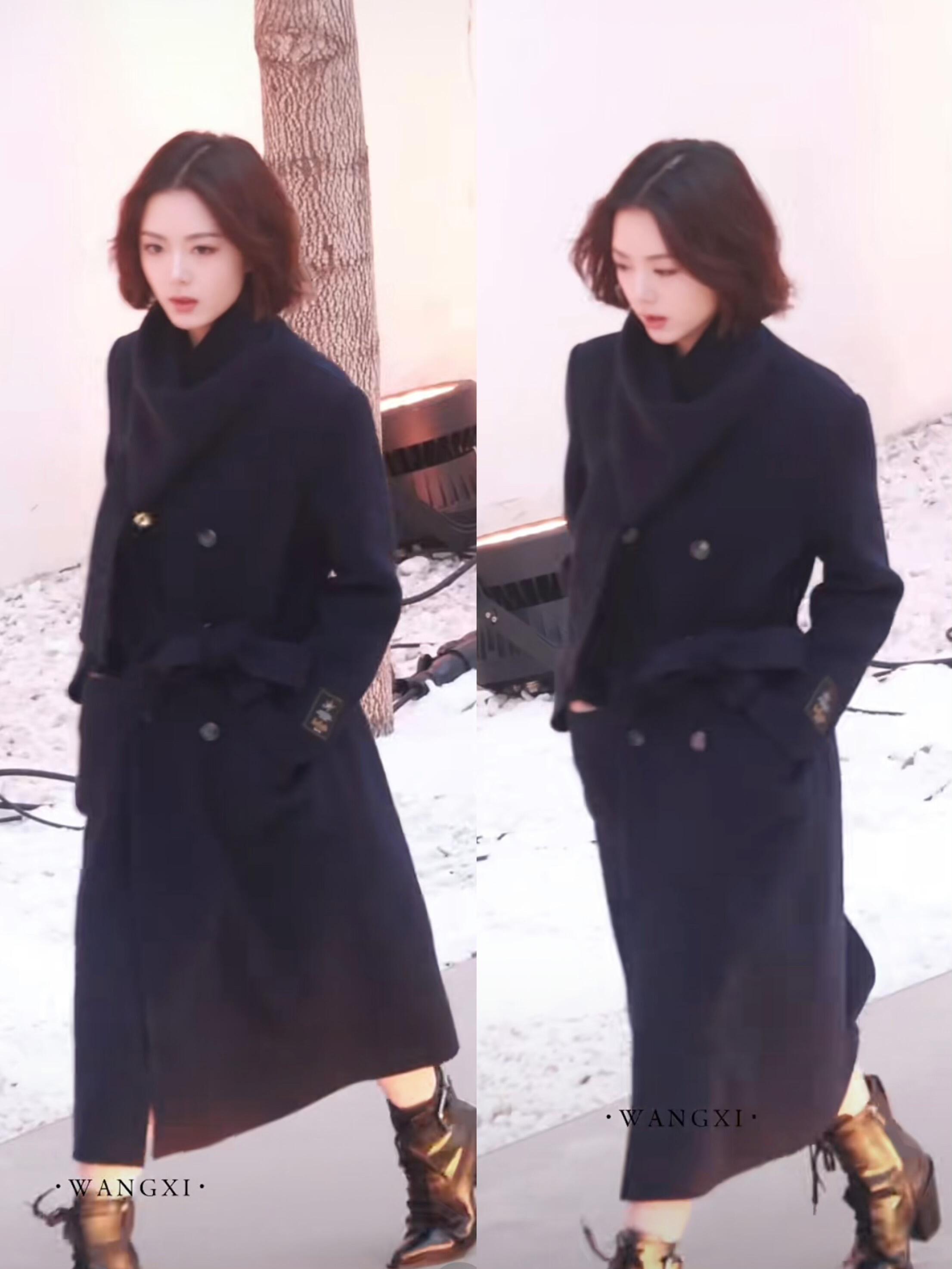 赵今麦第一章大佬回国赵今麦可以把黑色大衣和短发半永久吗，今天真的美绝了是事业型