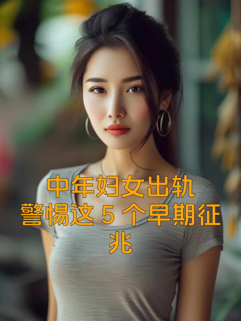 中年妇女出轨，警惕这5个早期征兆