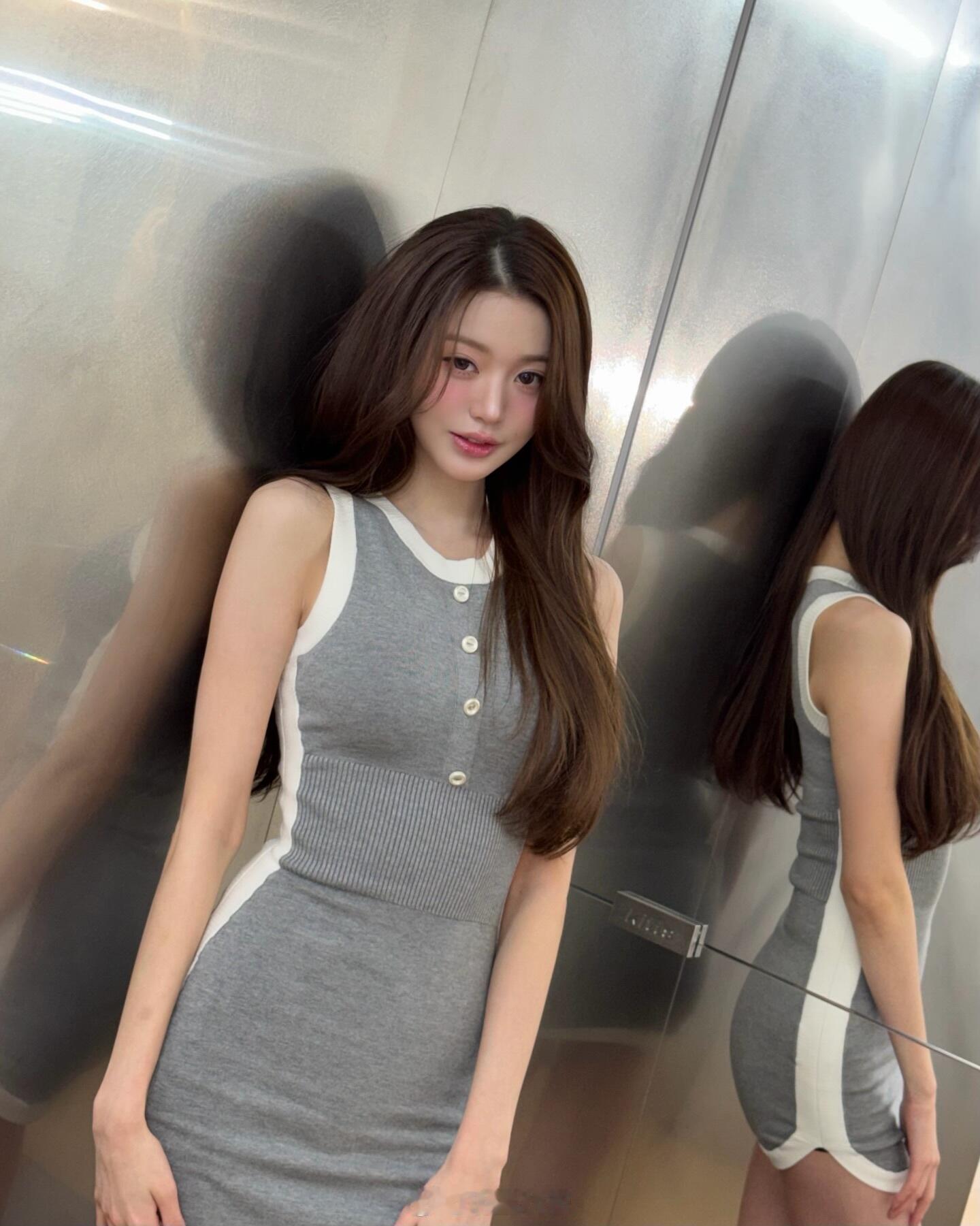 张元英居然真的会有这么高这么瘦又漂亮的完美女性
