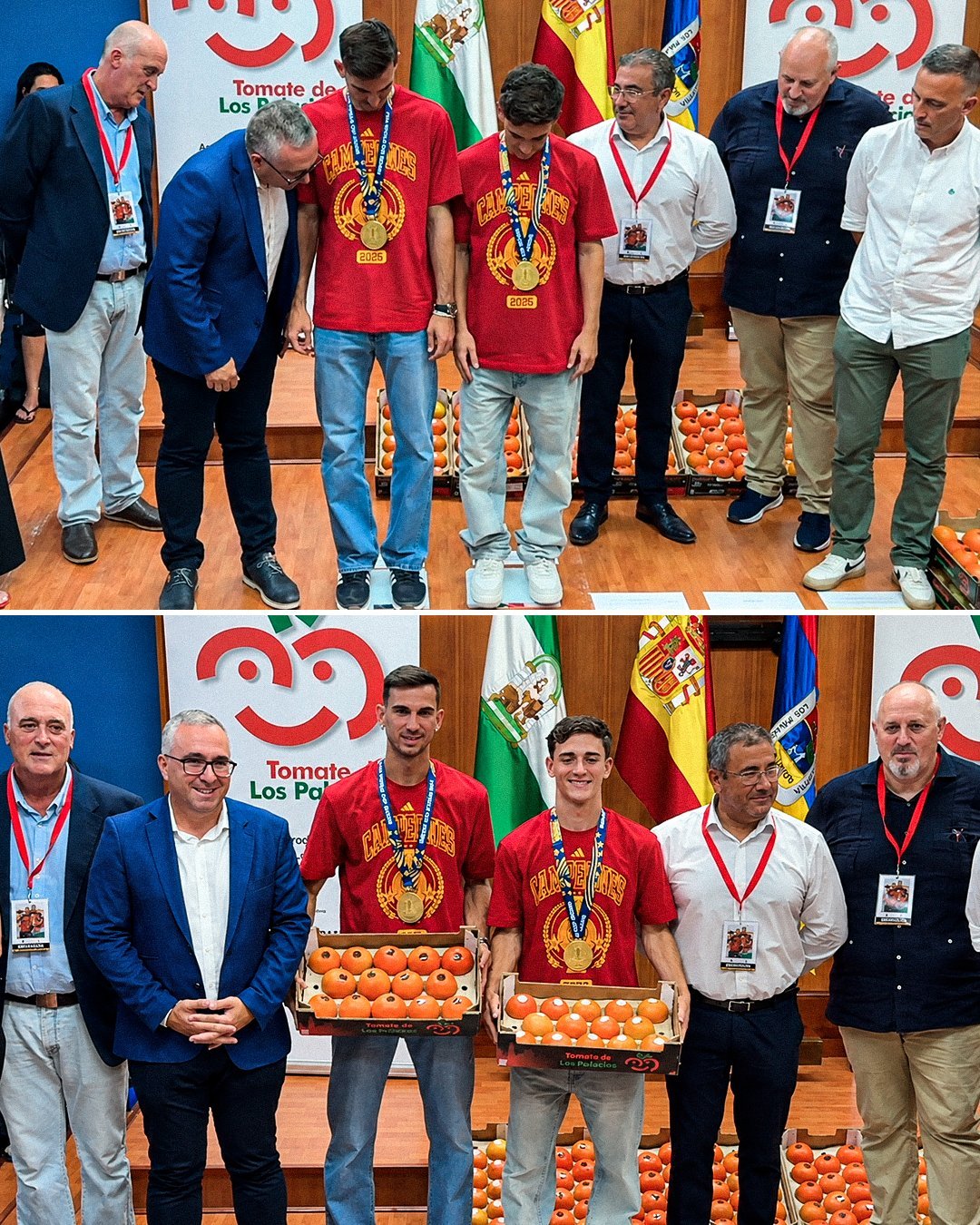 🇪🇸一个西班牙小镇走出了两位世界冠军🍅法比安·鲁伊斯与加维获得了家乡赠