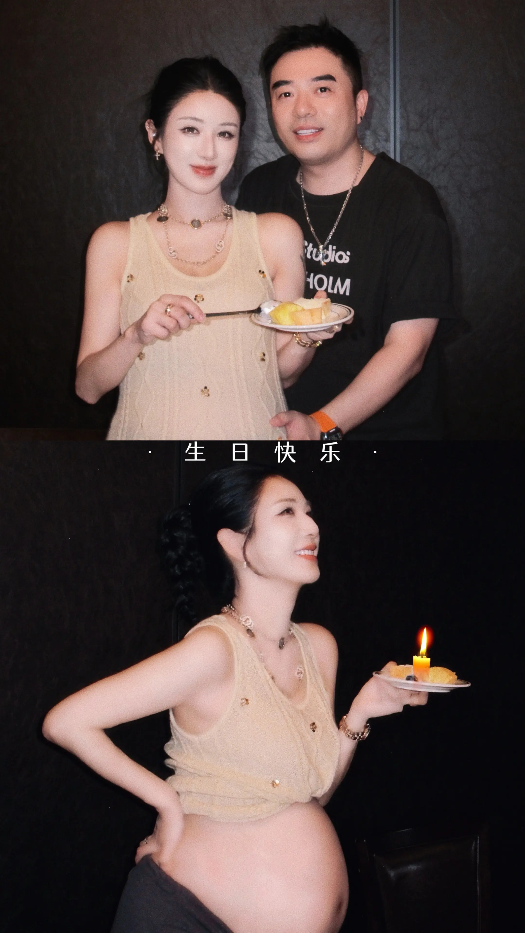 薇娅庆祝41岁生日，女儿和老公陪她一起庆生。图1是薇娅一家三口，不过很快要变一家