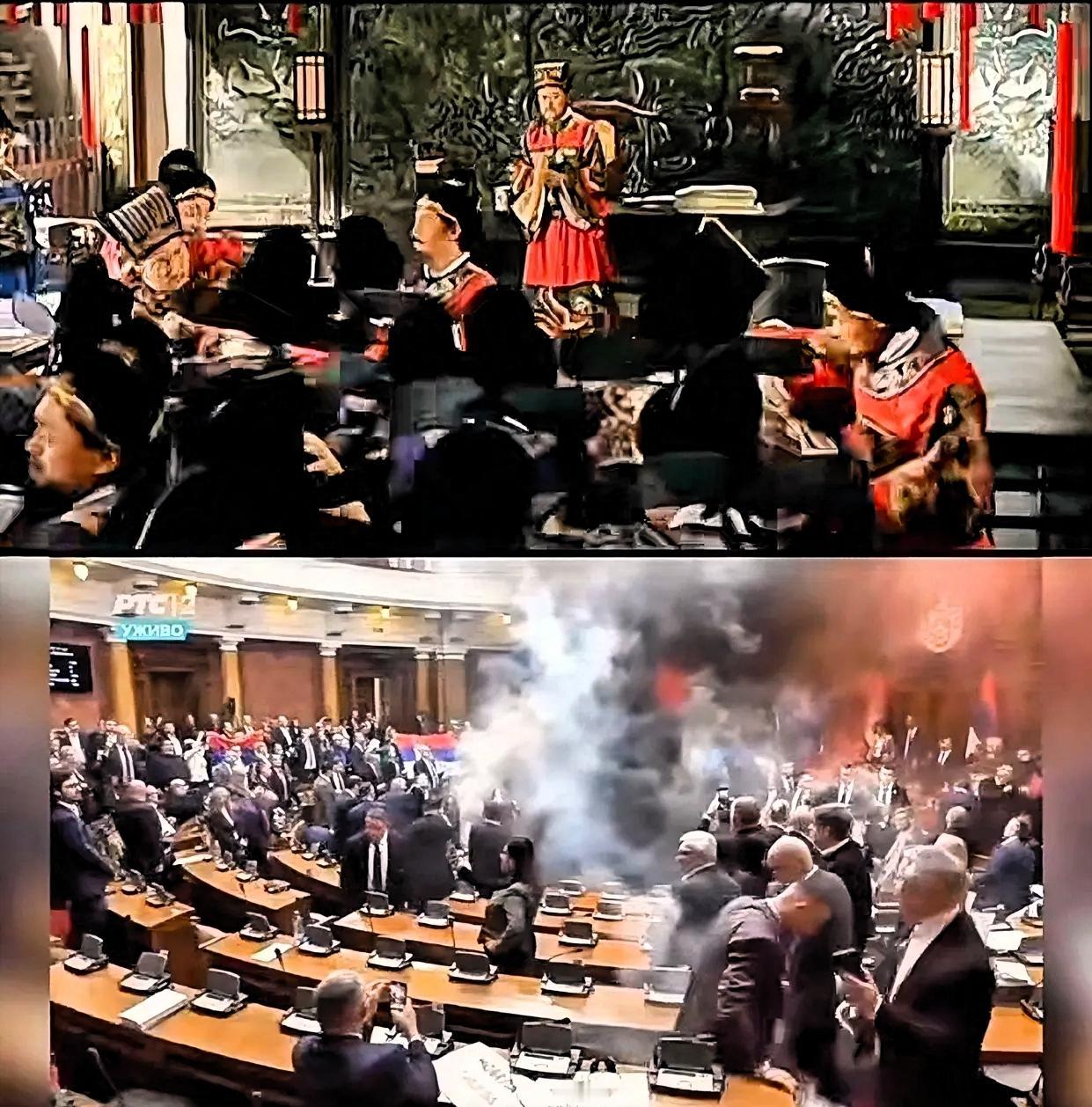 你就说吧，一个敢在早朝上打群架的朝代，他再封建能封建到哪儿去？官员敢在金銮殿