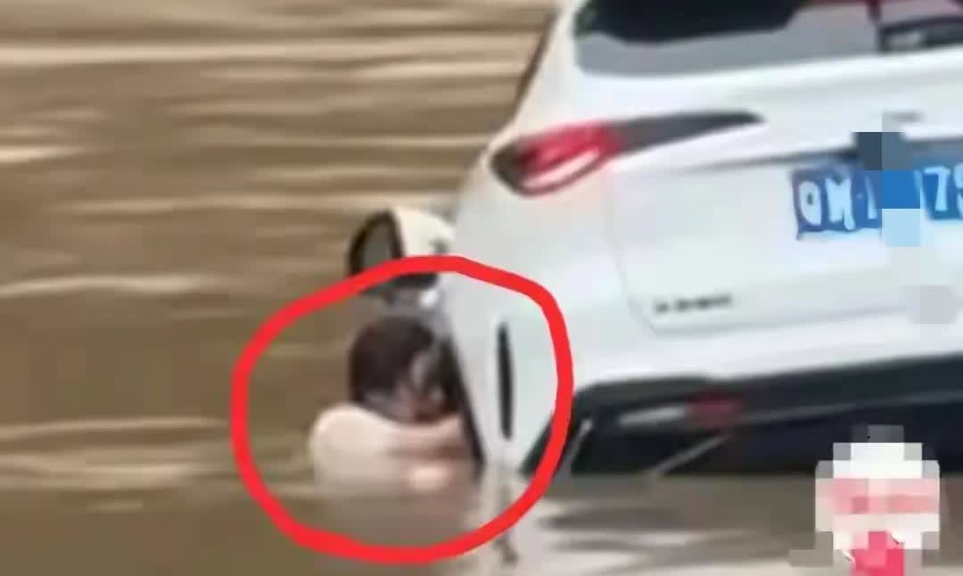 东莞女子开车掉河里，河流稍有湍急，也比较浑浊，不敢下去施救也可以理解，但是得有所