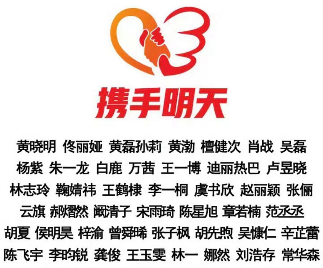 驰援西藏首批驰援明星名单公布男星：肖战、龚俊、檀健次、朱一龙、王一博、侯明昊、李
