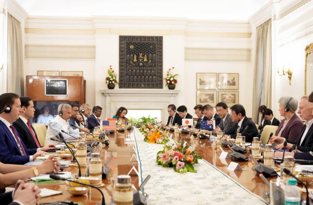 降级接待，日本很失望美日印澳四国在印度新德里召开的外长会刚刚结束，这场被外界