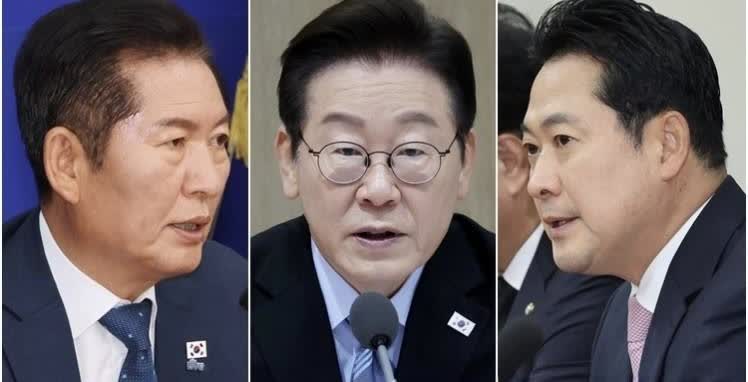9月8日，韩国总统李在明将在龙山总统府，与共同民主党代表郑清来、国民力量党代表张