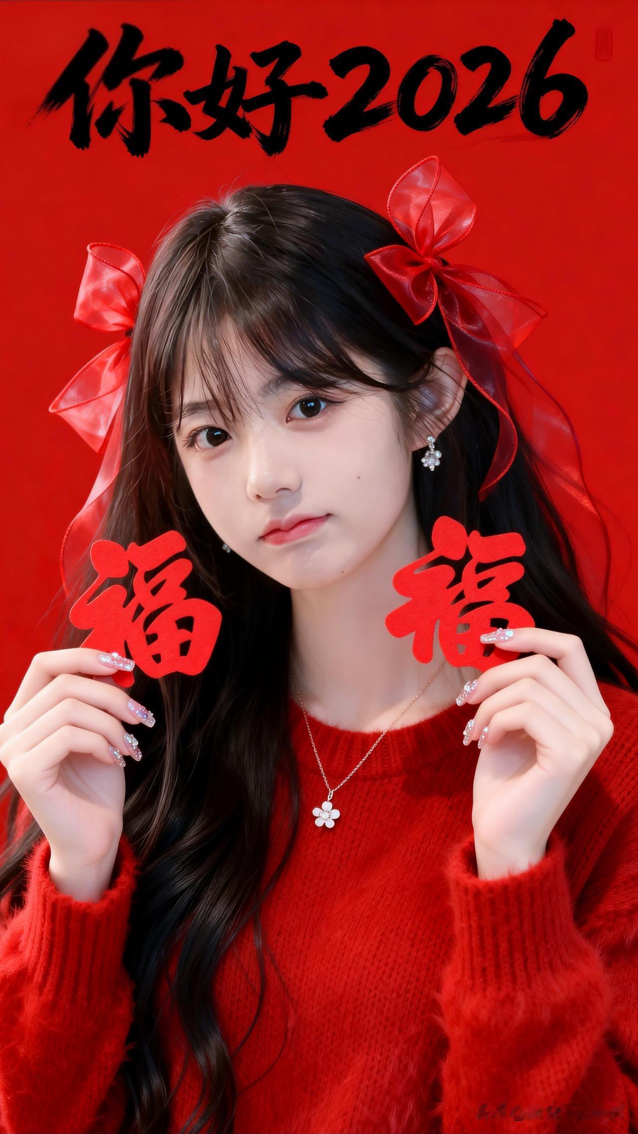 🎉💖福至心灵，2026你好！福气满满的新一年。🎉💖福气满满新年过好2