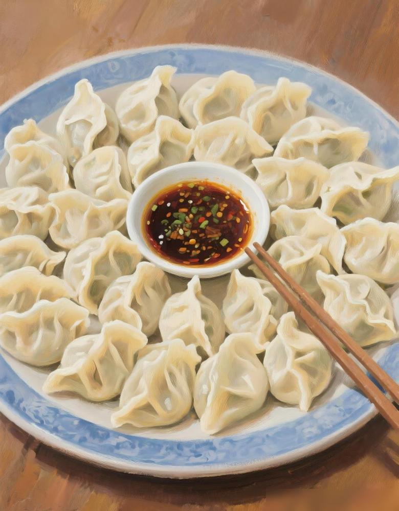 大嫂开饺子馆，她养成一个习惯，就是饺子出锅后，马上倒进凉水里浸一下，然后再装盘端