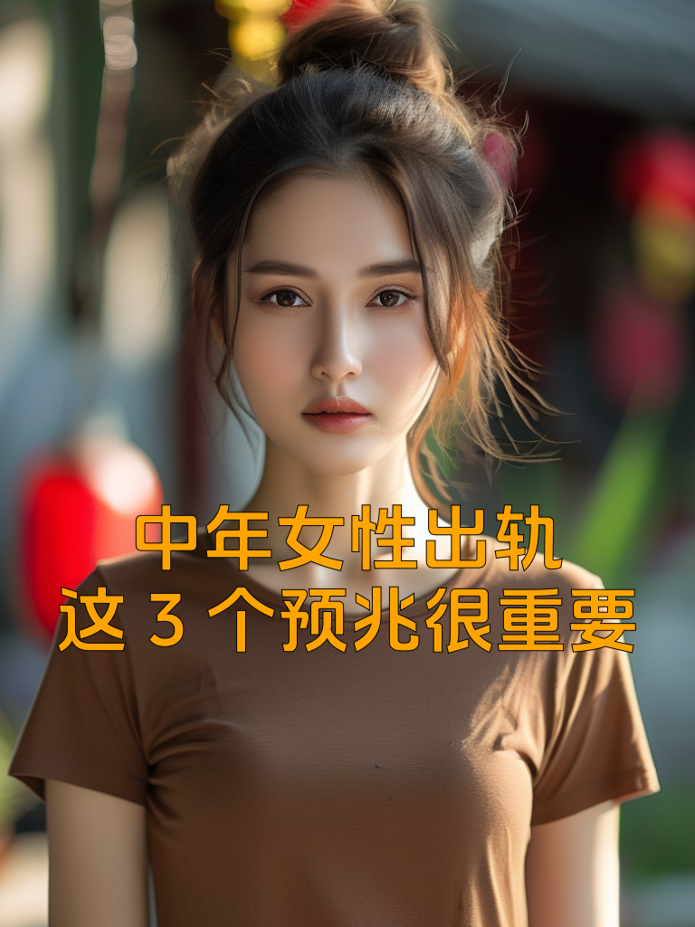 中年女性出轨，这3个预兆很重要