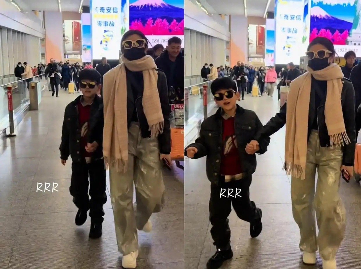 我的天！陈妍希儿子终于露面了，这简直就是陈晓的“复制粘贴”吧？