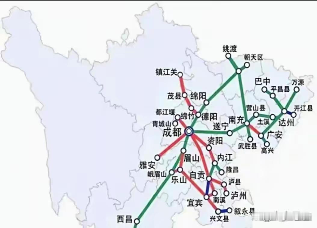如果说区域副中心城市点位，最好的就是南充，绵阳虽然经济实力很强，但是位置偏西北，