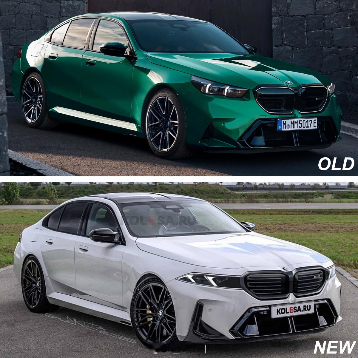 现款&改款宝马5系对比现款&改款宝马5系（渲染图）对比，大家更喜欢新还