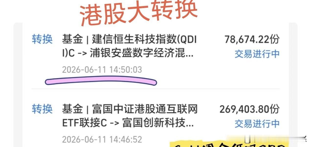 这个博主上周四30万仓位港股大转换，真的是熬不住了，一年来港股跌跌不休，利润吃完