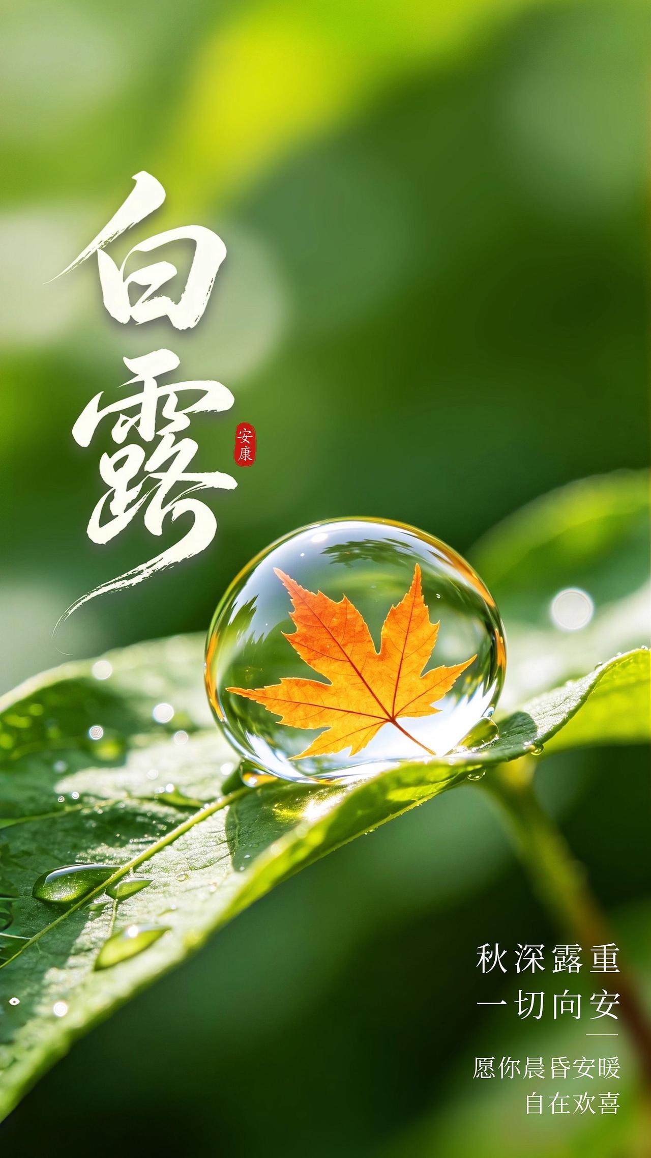 白露时节，秋意渐浓，清风携着露水送来秋日的问候💧。褪去盛夏的燥热，迎来清爽宜人