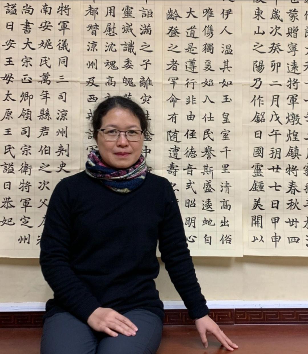 书法学生李粤湘的作品。