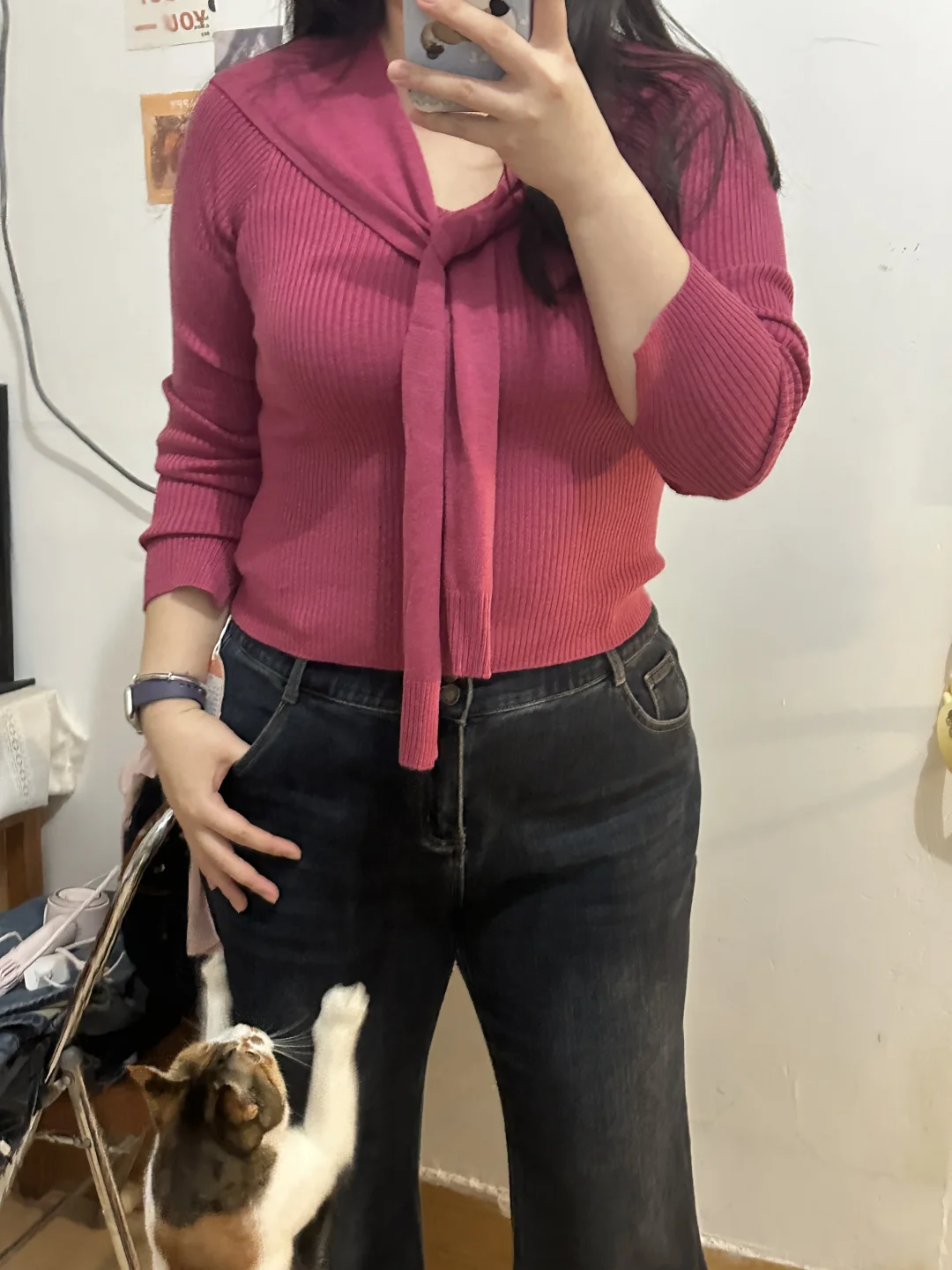 176cm190斤｜大码穿搭｜枚粉色太亮眼啦！