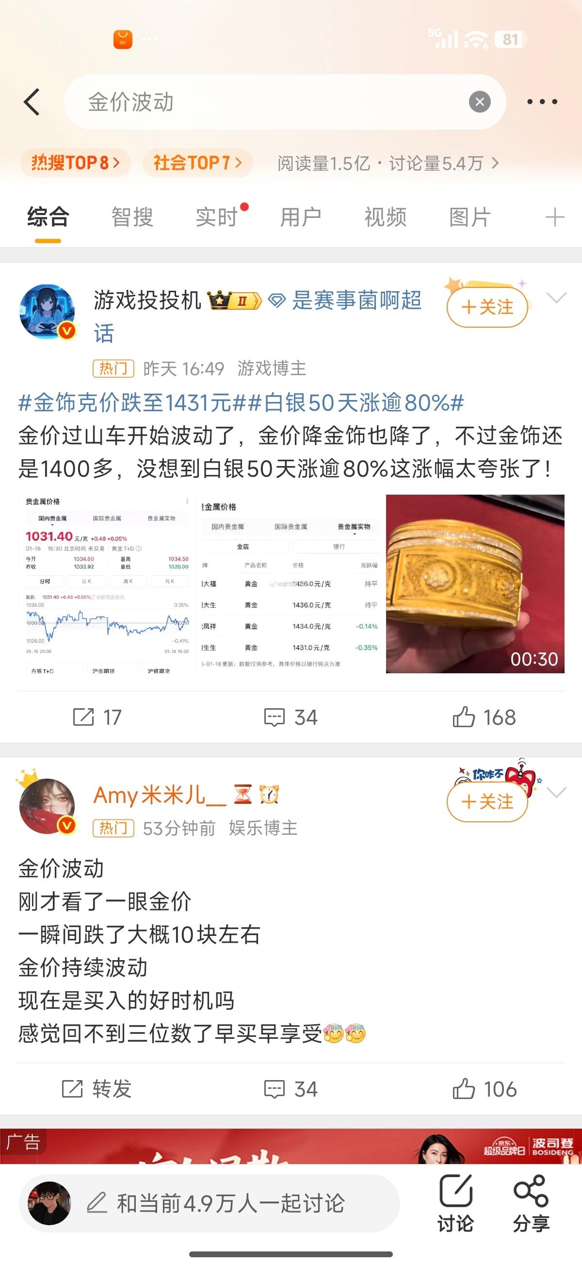 金价波动感觉幅度不会太大……