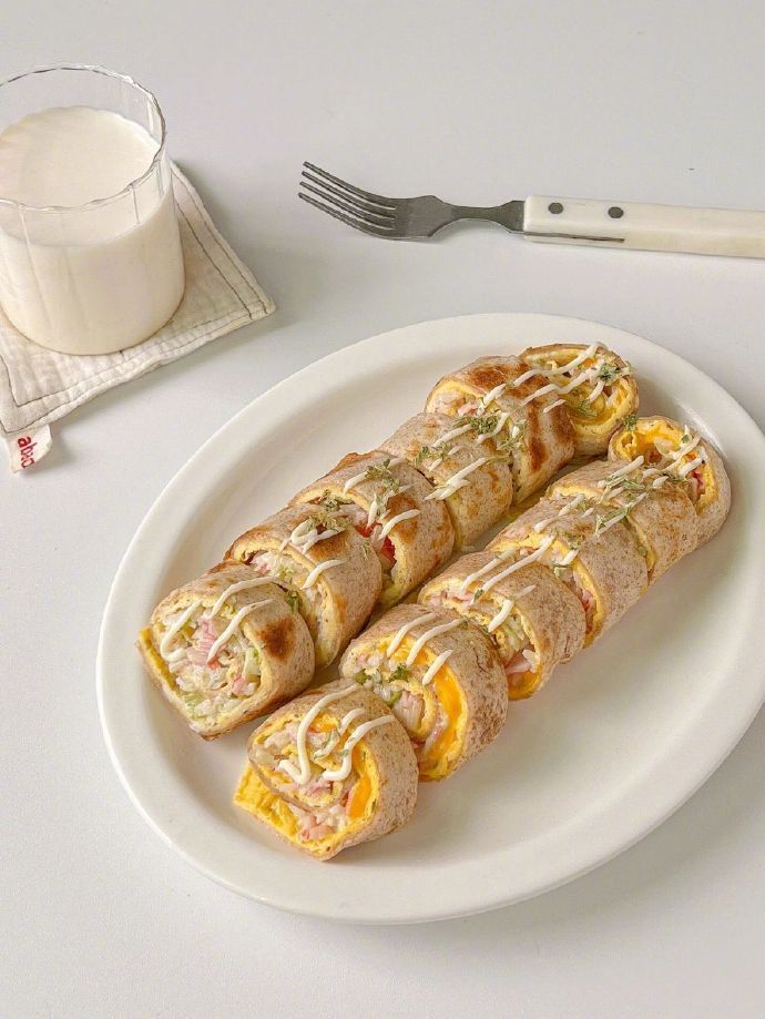 蟹柳沙拉卷饼｜低卡饱腹巨好吃简单做