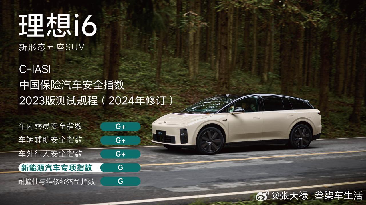 3月26日，在中国保险汽车安全指数测评结果公布，理想i6与理想i8都荣获"5G"