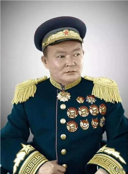 看清这个胸前挂满勋章的人，他是中华民族的罪人。就是他跟外人勾结，把外蒙古硬生生推